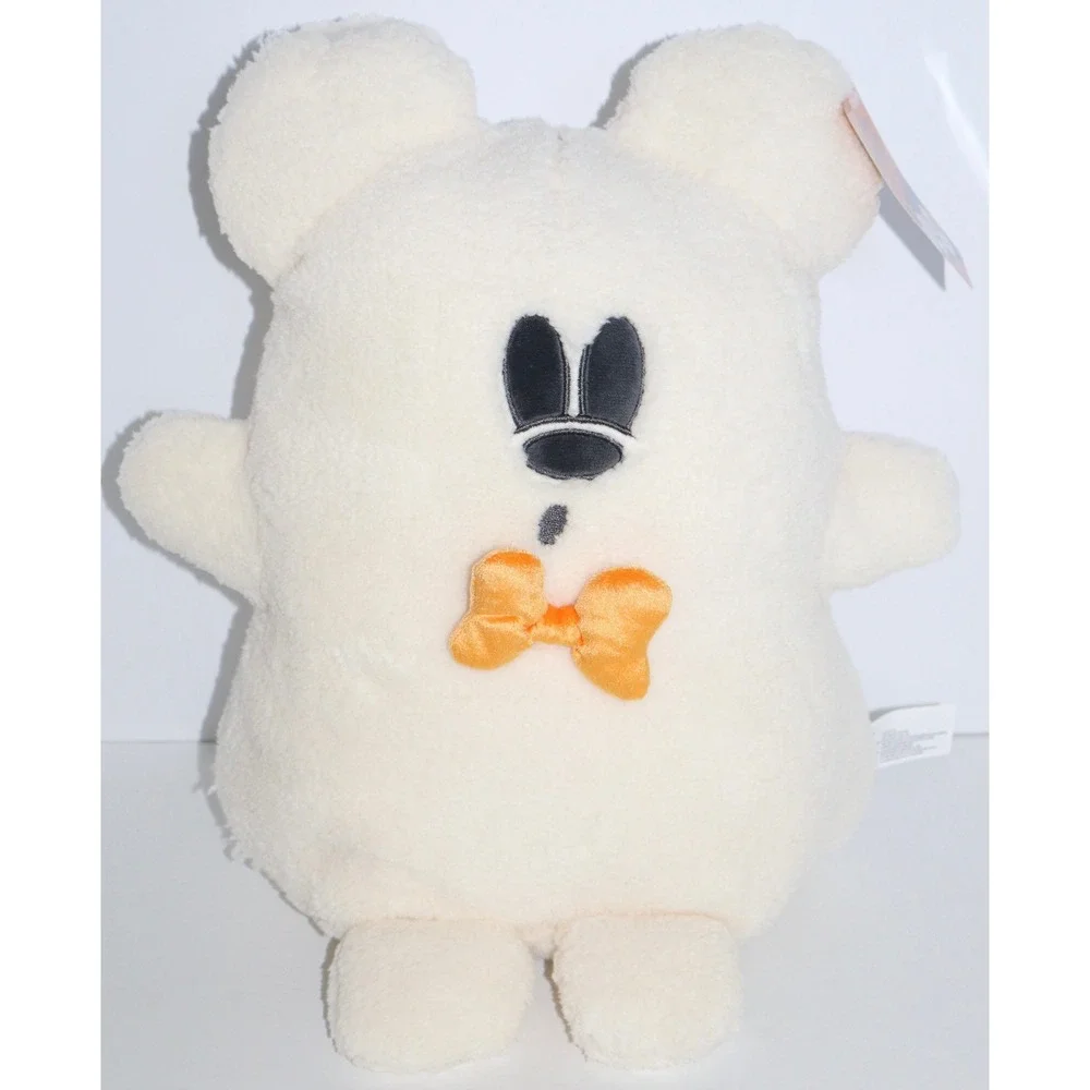 Disney Halloween 2026 Mickey and Minnie Ghost Plush Pillows Set NEW